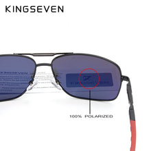 Carica l&#39;immagine nel visualizzatore di Gallery, KINGSEVEN Brand Polarized Sunglasses Men Sun Glasses Fishing Square Driving Eyewear Goggles Shades With Accessories