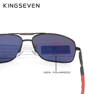 KINGSEVEN Brand Polarized Sunglasses Men Sun Glasses Fishing Square Driving Eyewear Goggles Shades With Accessories