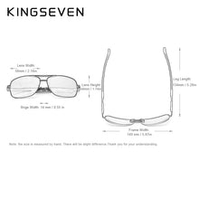 Carica l&#39;immagine nel visualizzatore di Gallery, KINGSEVEN Brand Polarized Sunglasses Men Sun Glasses Fishing Square Driving Eyewear Goggles Shades With Accessories