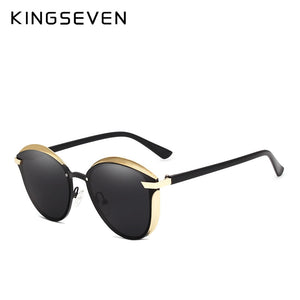 KINGSEVEN Cat Eye Sunglasses Women Polarized  Ladies Sun Glasses Female Vintage Shades Oculos de sol Feminino UV400