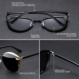 KINGSEVEN Cat Eye Sunglasses Women Polarized  Ladies Sun Glasses Female Vintage Shades Oculos de sol Feminino UV400