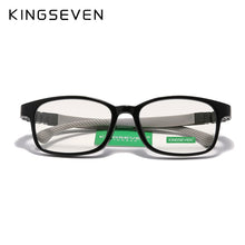 Load image into Gallery viewer, KINGSEVEN Children  46mm Size Anti-blue Square  Blocking Kids Glasses TR90 Detachable Silicone Flexible  Computer Gaming Clear E
