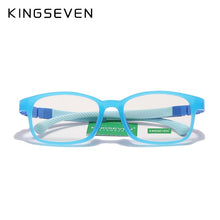 Carica l&#39;immagine nel visualizzatore di Gallery, KINGSEVEN Children  Size 48mm Anti-blue Square Blue Light Blocking Glasses Kids TR90 Flexible Computer Optical Frame UV400 Filte
