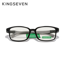 Carica l&#39;immagine nel visualizzatore di Gallery, KINGSEVEN Children  Size 50mm Anti-blue Square Blue Light Blocking Glasses Kids Boy Girls Computer Clear Eyewear Frame UV400 Fil