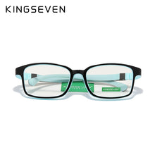 Carica l&#39;immagine nel visualizzatore di Gallery, KINGSEVEN Children  Size 50mm Anti-blue Square Blue Light Blocking Glasses Kids Boy Girls Computer Clear Eyewear Frame UV400 Fil