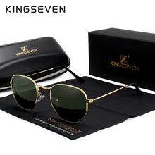 Load image into Gallery viewer, KINGSEVEN Classic Designer Round Sun glasses Female Retro Reflective Sunglasses Men Round Polarized Eyewear Oculos De Sol gafas