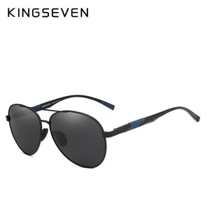 KINGSEVEN DESIGN Men Classic Polarized Sunglasses Aluminum Pilot Sun glasses UV400 Protection NF-7228