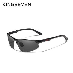KINGSEVEN Driving Series Polarized Men Aluminum Sunglasses Blue Mirror Lens Male Sun Glasses Aviation Women For Men Eyewear 9121