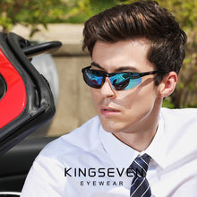 Load image into Gallery viewer, KINGSEVEN Driving Series Polarized Men Aluminum Sunglasses Blue Mirror Lens Male Sun Glasses Aviation Women For Men Eyewear 9121