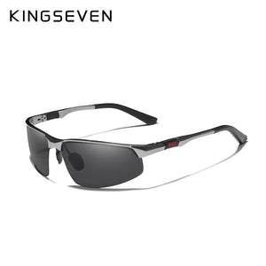 KINGSEVEN Driving Series Polarized Men Aluminum Sunglasses Blue Mirror Lens Male Sun Glasses Aviation Women For Men Eyewear 9121