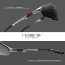 Load image into Gallery viewer, KINGSEVEN Driving Series Polarized Men Aluminum Sunglasses Blue Mirror Lens Male Sun Glasses Aviation Women For Men Eyewear 9121