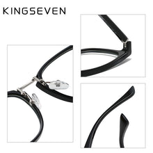 Load image into Gallery viewer, KINGSEVEN Lightproof Glasses Square Prescription Glasses Transparent Lenses Computer Glasses Women/Men
