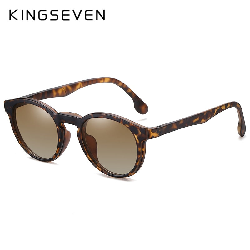 KINGSEVEN Round Anti-Blue-ray Glasses Retro Glasses Frame Magnetic Anti-UV Glasses Unisex 9587