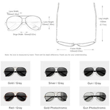 Load image into Gallery viewer, KINGSEVEN Gold Photochormic Men&#39;s Aluminum Sunglasses Polarized Sun Glasses Women Pilot Eyewear Mirror Shades Oculos De Sol