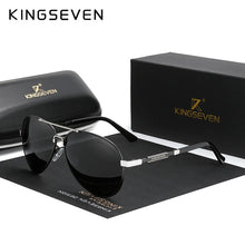 Load image into Gallery viewer, KINGSEVEN Gold Photochormic Men&#39;s Aluminum Sunglasses Polarized Sun Glasses Women Pilot Eyewear Mirror Shades Oculos De Sol