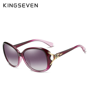 KINGSEVEN HD Sunglasses Women Polarized Retro Big frame  Eyewear Lady Brand Designer Sun glasses Oculos de sol