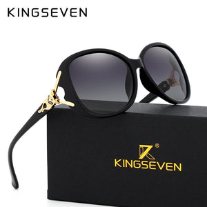 KINGSEVEN HD Sunglasses Women Polarized Retro Big frame  Eyewear Lady Brand Designer Sun glasses Oculos de sol