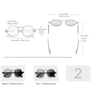 KINGSEVEN  Gothic Steampunk Sunglasses Polarized Men Women Brand Designer Vintage Round Metal Frame Sun Glasses