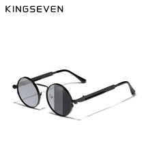 Load image into Gallery viewer, KINGSEVEN  Gothic Steampunk Sunglasses Polarized Men Women Brand Designer Vintage Round Metal Frame Sun Glasses