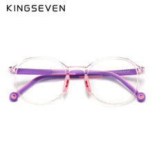 Load image into Gallery viewer, KINGSEVEN Kids Anti Blue Light Glasses Glare Filter Children Eyeglasses Girl Boy Optical Frame Blocking Clear Lenses