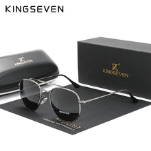 Load image into Gallery viewer, KINGSEVEN Men's Glasses Polarized Steampunk Round Sunglasses Men Retro Women Sun Glasses For Men Vintage Style