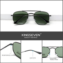 Load image into Gallery viewer, KINGSEVEN Men's Glasses Polarized Steampunk Round Sunglasses Men Retro Women Sun Glasses For Men Vintage Style