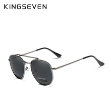 Load image into Gallery viewer, KINGSEVEN Men's Glasses Polarized Steampunk Round Sunglasses Men Retro Women Sun Glasses For Men Vintage Style
