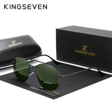 Load image into Gallery viewer, KINGSEVEN Men's Glasses Polarized Steampunk Round Sunglasses Men Retro Women Sun Glasses For Men Vintage Style