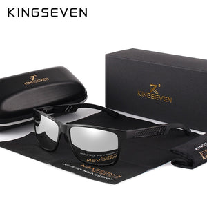 KINGSEVEN Men's Polarized Sunglasses Full Frame Aluminum Material Driving Glasses Eyewear Shades For Men Oculos masculino