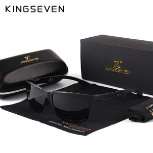 KINGSEVEN Men's Polarized Sunglasses Full Frame Aluminum Material Driving Glasses Eyewear Shades For Men Oculos masculino