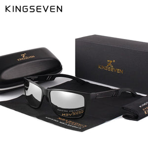 KINGSEVEN Men's Polarized Sunglasses Full Frame Aluminum Material Driving Glasses Eyewear Shades For Men Oculos masculino
