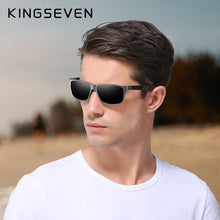 Carica l&#39;immagine nel visualizzatore di Gallery, KINGSEVEN Men&#39;s Polarized Sunglasses Full Frame Aluminum Material Driving Glasses Eyewear Shades For Men Oculos masculino