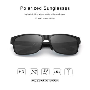 KINGSEVEN Men's Polarized Sunglasses Full Frame Aluminum Material Driving Glasses Eyewear Shades For Men Oculos masculino
