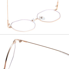 Carica l&#39;immagine nel visualizzatore di Gallery, KINGSEVEN Metal Anti Blue Ray Glasses Frame Women Myopia Optical Eyeglasses Frames Reading Prescription Eyewear for Unisex