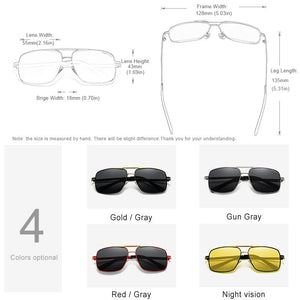 KINGSEVEN Men's Glasses Polarized Fishing Driving Sunglasses Brand Men Women Stainless steel Material Gafas De Sol