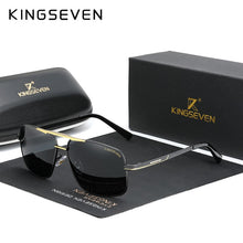 Load image into Gallery viewer, KINGSEVEN Men&#39;s Glasses Polarized Fishing Driving Sunglasses Brand Men Women Stainless steel Material Gafas De Sol