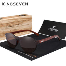 Carica l'immagine nel visualizzatore di Gallery, KINGSEVEN Natural Handmade Wood Polarized Sunglasses UV400 Men Sun Glasses Women Brand Design Original Rosewood Eyewear Oculo