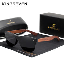 Load image into Gallery viewer, KINGSEVEN Natural Wooden Sunglasses Men Polarized Fashion Sun Glasses Original Wood Oculos De Sol Masculino