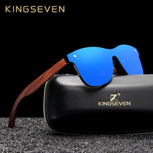 Load image into Gallery viewer, KINGSEVEN Natural Wooden Sunglasses Men Polarized Fashion Sun Glasses Original Wood Oculos De Sol Masculino