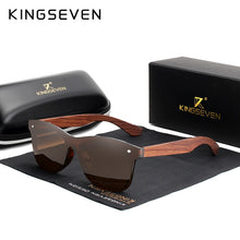 Load image into Gallery viewer, KINGSEVEN Natural Wooden Sunglasses Men Polarized Fashion Sun Glasses Original Wood Oculos De Sol Masculino