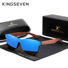 Load image into Gallery viewer, KINGSEVEN Natural Wooden Sunglasses Men Polarized Fashion Sun Glasses Original Wood Oculos De Sol Masculino