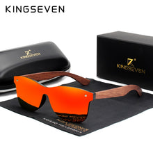 Load image into Gallery viewer, KINGSEVEN Natural Wooden Sunglasses Men Polarized Fashion Sun Glasses Original Wood Oculos De Sol Masculino