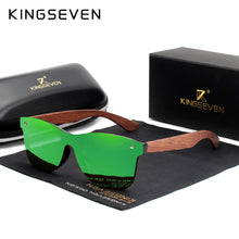 Load image into Gallery viewer, KINGSEVEN Natural Wooden Sunglasses Men Polarized Fashion Sun Glasses Original Wood Oculos De Sol Masculino