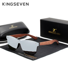 Load image into Gallery viewer, KINGSEVEN Natural Wooden Sunglasses Men Polarized Fashion Sun Glasses Original Wood Oculos De Sol Masculino