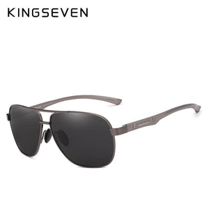 KINGSEVEN Aluminum Brand Polarized Sunglasses Men Sun Glasses Travel Driving Male Eyewear Oculos N7188