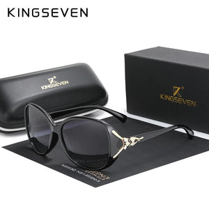 KINGSEVEN  Large Frame Sunglasses Women Elegant Goggles Sun Glasses Female Shades Eyewear   N7842