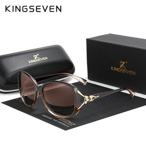 KINGSEVEN  Large Frame Sunglasses Women Elegant Goggles Sun Glasses Female Shades Eyewear   N7842