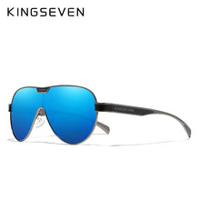 Load image into Gallery viewer, KINGSEVEN  Oversized Sunglasses Men And Women Polarized Mirror Lens Goggles UV Protection Men's Glasses Stainless Steel N7762