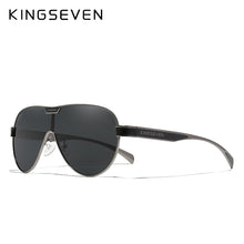 Load image into Gallery viewer, KINGSEVEN  Oversized Sunglasses Men And Women Polarized Mirror Lens Goggles UV Protection Men's Glasses Stainless Steel N7762