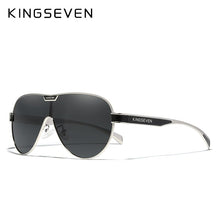 Load image into Gallery viewer, KINGSEVEN  Oversized Sunglasses Men And Women Polarized Mirror Lens Goggles UV Protection Men's Glasses Stainless Steel N7762